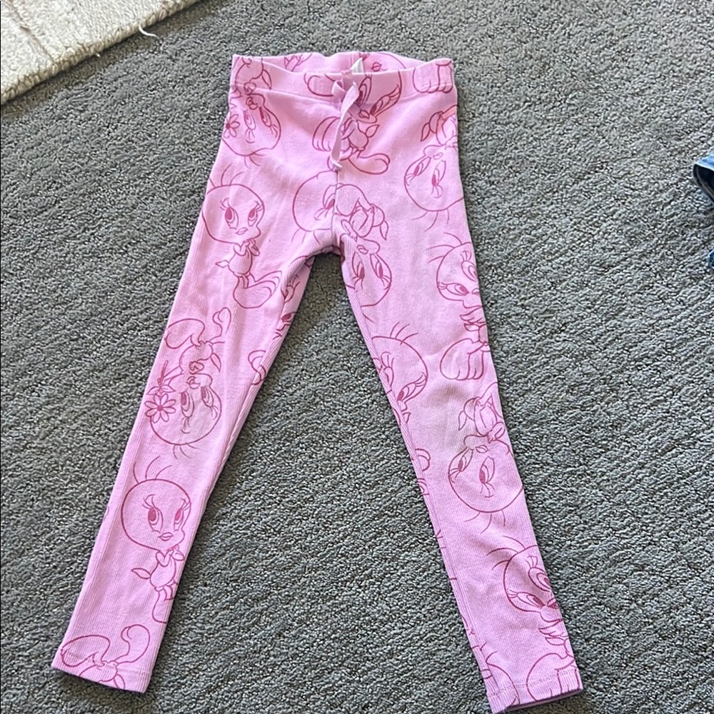 Zara girls Tweety Bird leggings size 5 - 6